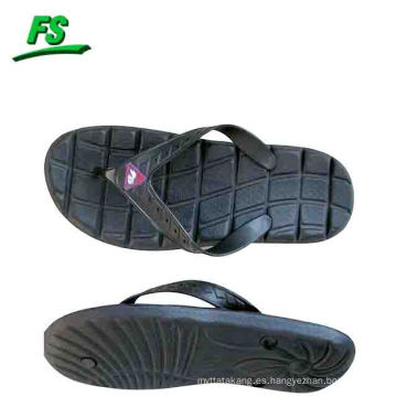 Sandalias planas negras de eva para hombre